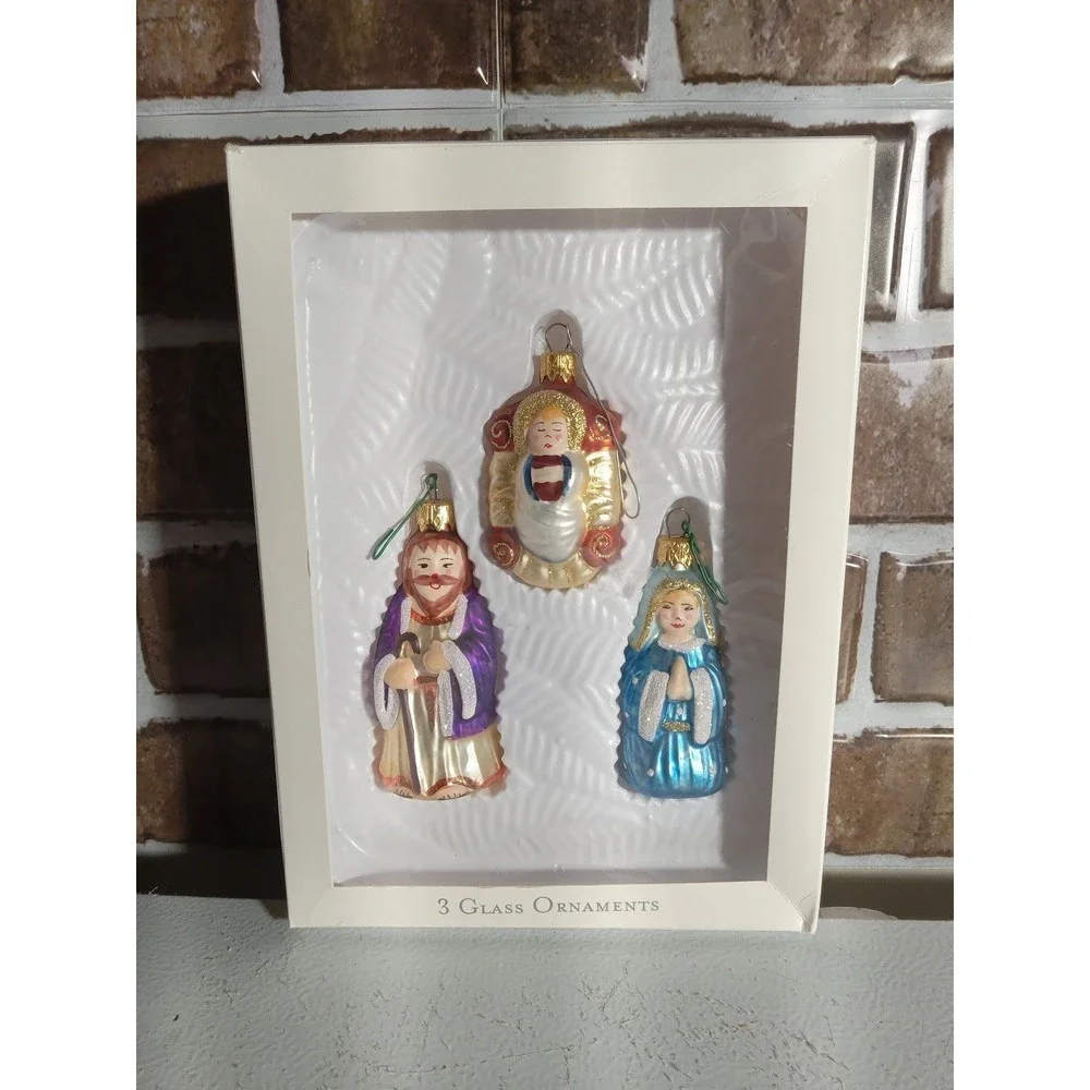 2002 Target Glass Christmas Ornaments